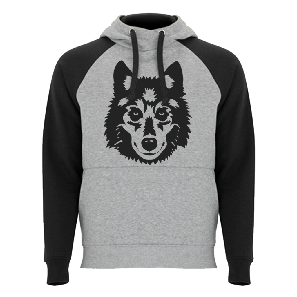 Sudadera Wolf gris vigoré/negra Camisetas únicas