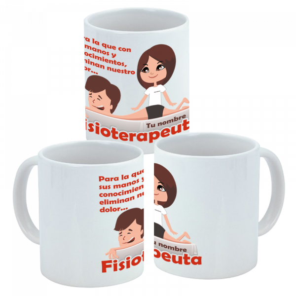 taza porcelana personalizable fisioterapeuta-tazas personalizadas-camisetas unicas